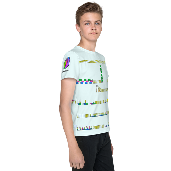 Domino Rally All-Over Youth T-Shirt