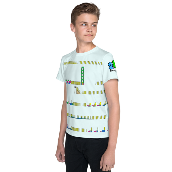 Domino Rally All-Over Youth T-Shirt