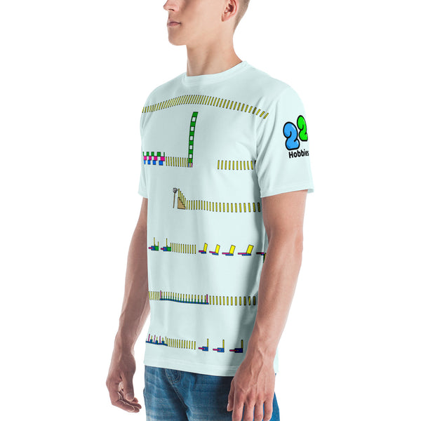 Domino Rally All-Over Men's T-Shirt