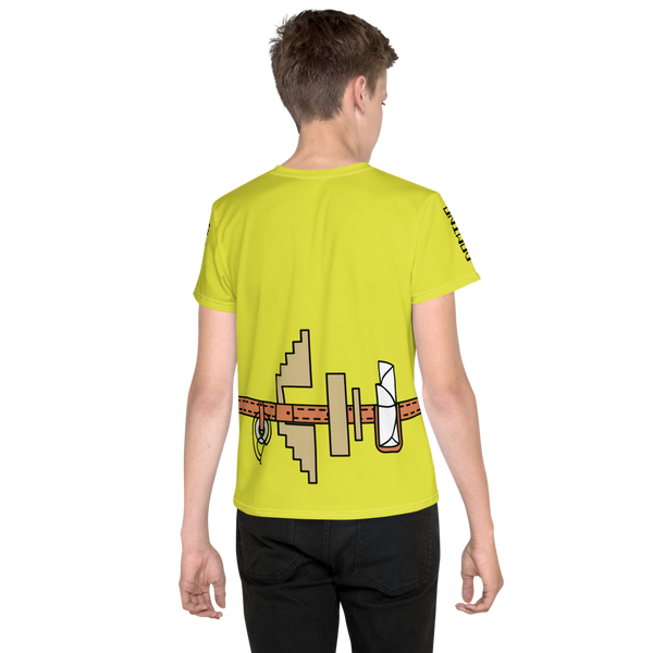 Domino Builder All-Over Youth T-Shirt