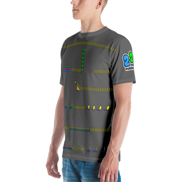 Domino Rally All-Over Men's T-shirt - Gray