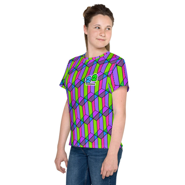 Domino Tiles All-Over Youth T-Shirt