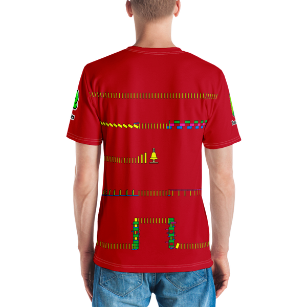 Domino Rally All-Over Men's T-shirt - Red